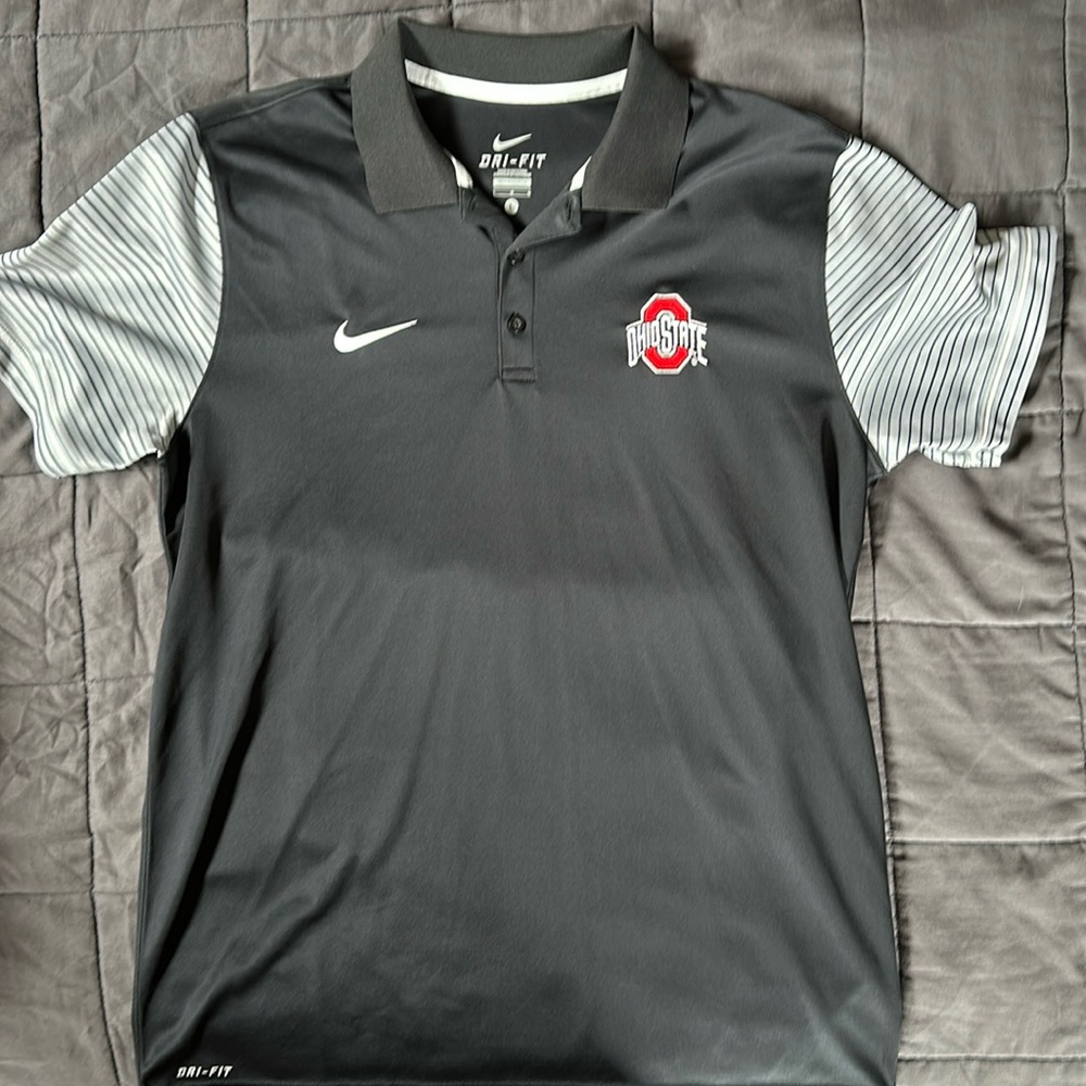 Official Ohio State team polo dri fit size large